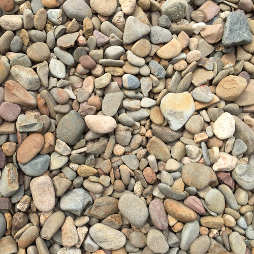Pebbles for garden beds